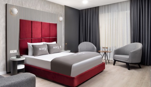 Estudio Deluxe, 1 cama de matrimonio con sofá cama
