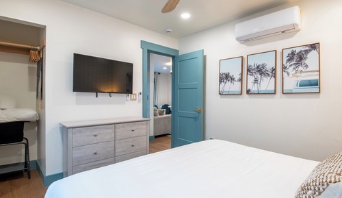 Suite de lujo, 2 habitaciones, patio, vistas al mar