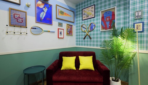 Habitación, varias camas