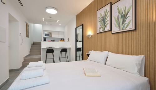 Estudio romántico, 1 cama doble, cocina