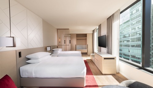 Habitación Premium, 2 camas dobles, vistas a la ciudad