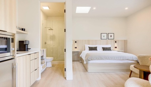 Estudio exclusivo, 1 cama de matrimonio grande