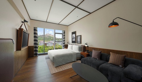 Habitación, 1 cama de matrimonio grande, vistas a la ciudad