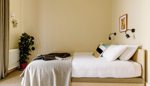 Estudio Deluxe, 1 cama de matrimonio grande, cocina básica