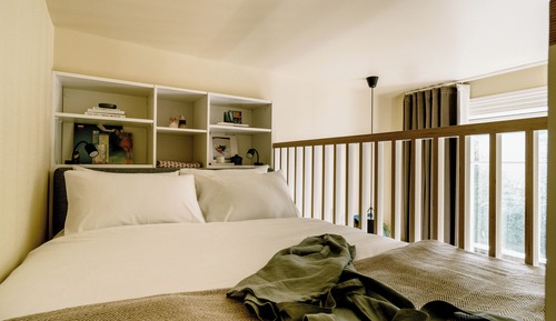 Estudio Gallery, 1 cama doble, cocina básica