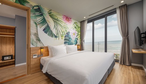 Habitación Premier, 1 cama de matrimonio grande, vistas al mar