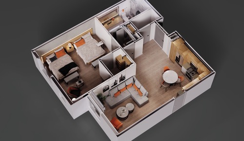 Apartamento Signature, 1 habitación, cocina