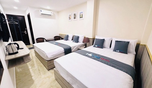 Habitación familiar doble, 2 camas de matrimonio