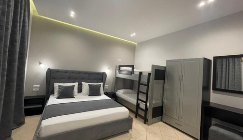 Habitación cuádruple Deluxe, balcón, vistas al lago