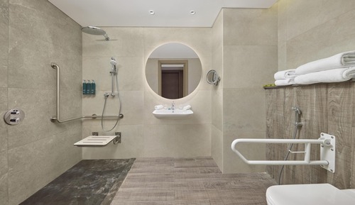 Habitación, 1 cama de matrimonio grande, accesible para personas con discapacidad