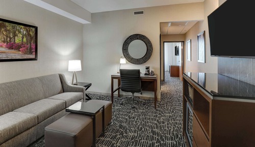 Suite Deluxe, 1 cama de matrimonio grande con sofá cama, bañera (2 Rooms, Hearing, HighFloor)