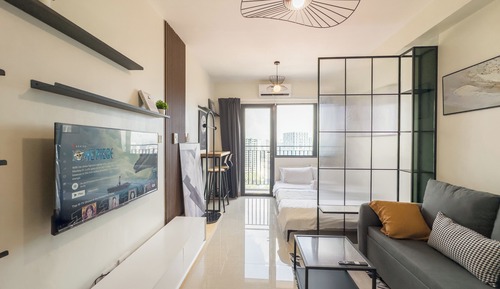Apartamento superior, 1 cama de matrimonio con sofá cama, frigorífico y microondas