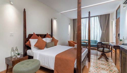 Habitación Premium doble, balcón, vistas al jardín
