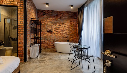 Habitación doble superior, 1 cama de matrimonio grande, bañera