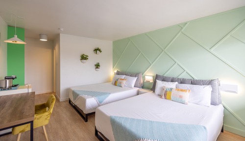 Habitación estándar, 2 camas de matrimonio
