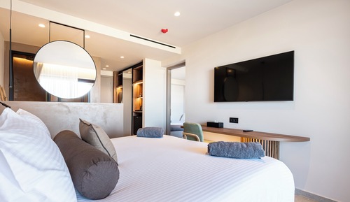 Habitación cuádruple estándar, 2 habitaciones, no fumadores, vistas al mar