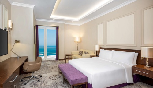 Habitación Deluxe, 1 cama de matrimonio grande, vistas al mar
