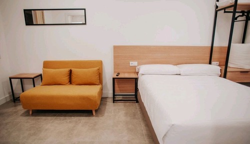 Estudio estándar, 1 cama doble con sofá cama, no fumadores, cocina básica
