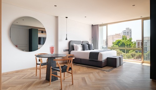 Estudio City, balcón
