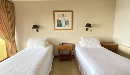 Habitación estándar con 2 camas individuales, no fumadores, vistas parciales al lago