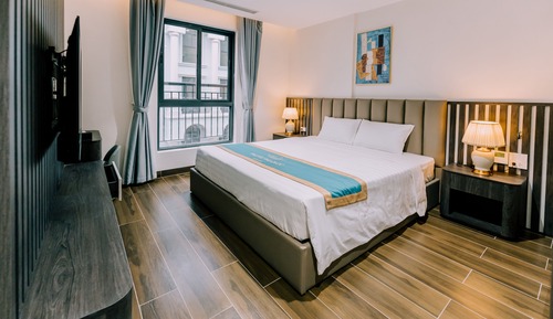 Apartamento ejecutivo, 2 habitaciones, cocina, vistas a la ciudad