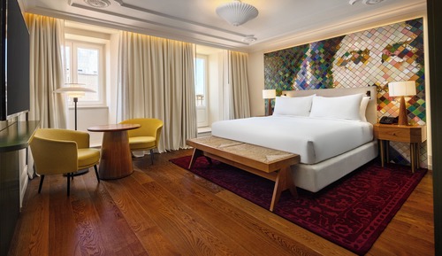 Habitación Deluxe, 1 cama de matrimonio grande (Azulejos)
