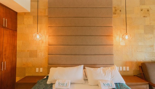 Cabaña Deluxe, 1 cama de matrimonio grande, vistas a la laguna