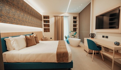 Suite estudio de lujo, 1 cama de matrimonio grande, vistas al mar