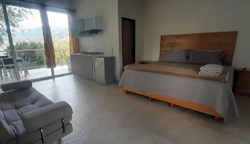 Cabaña panorámica, 1 cama de matrimonio con sofá cama, accesible para personas con discapacidad