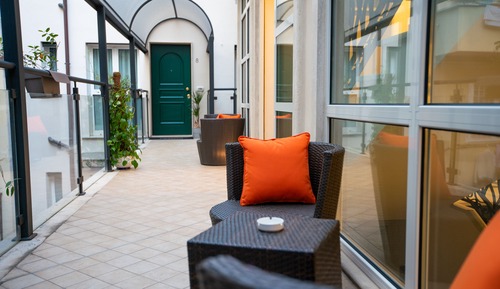 Suite superior, balcón, en la zona del patio