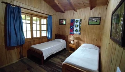Cabaña económica, 2 camas individuales, no fumadores, vistas al jardín