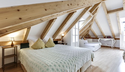Habitación básica, 1 cama de matrimonio grande con sofá cama