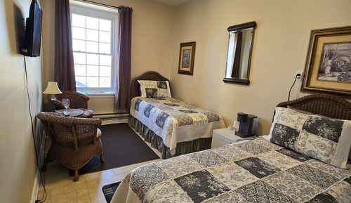 Habitación básica con 2 camas individuales