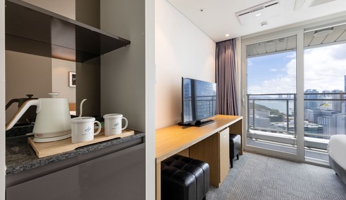 Habitación estándar con 2 camas individuales, vistas al mar