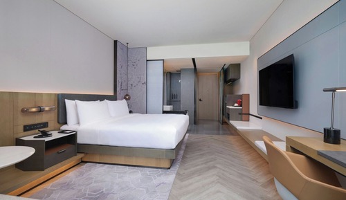 Habitación, 1 cama de matrimonio grande, no fumadores, vistas a la ciudad