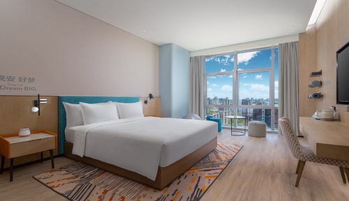 Habitación estándar, 1 cama de matrimonio grande (High Floor)