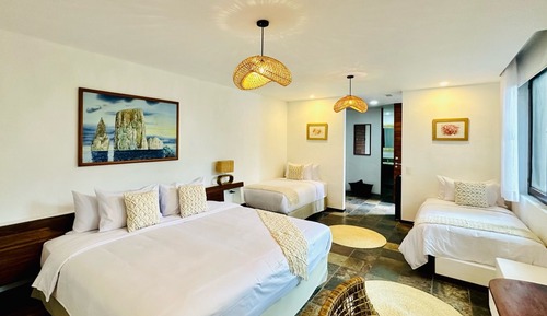 Habitación triple estándar, vistas al jardín