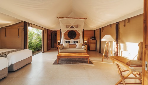 Habitación familiar, vistas al jardín