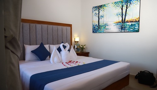 Habitación doble superior, 1 cama de matrimonio grande, vistas a la montaña