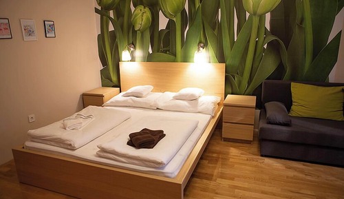 Habitación básica, vistas al jardín