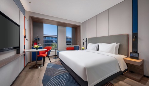Habitación estándar, 1 cama de matrimonio grande, vistas a la ciudad