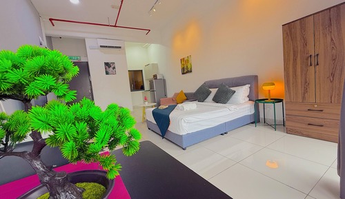 Suite estudio Confort, 1 cama de matrimonio, microondas, vistas a la montaña