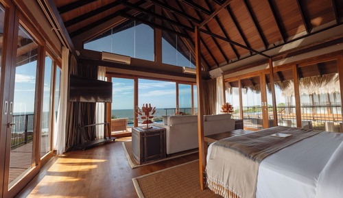 Cabaña de lujo, 2 habitaciones, vistas a la playa
