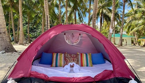Tienda Confort, 1 cama doble, accesible para personas con discapacidad, vistas a la playa