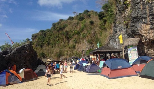 Tienda básica, 1 cama individual grande, accesible para personas con discapacidad, vistas a la playa