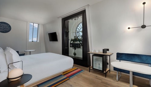 Suite, 1 cama de matrimonio grande con sofá cama, vistas a la ciudad