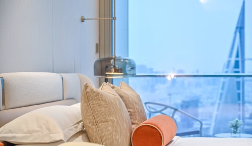 Suite panorámica, 1 cama de matrimonio grande, vistas a la bahía