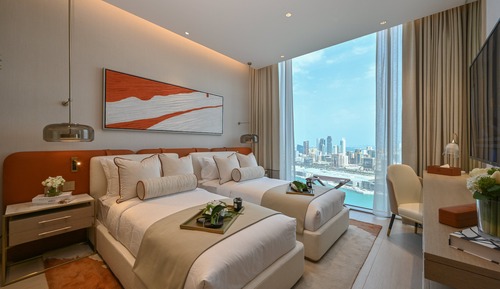 Apartamento panorámico, 2 habitaciones, vistas a la bahía