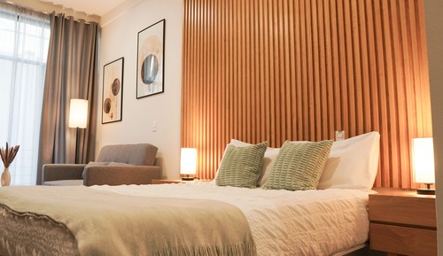 Estudio City, 1 cama de matrimonio grande con sofá cama, balcón