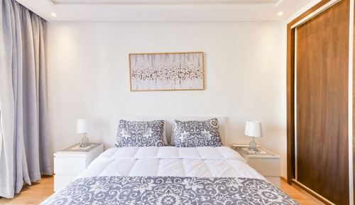 Apartamento Deluxe, varias camas, balcón, vistas a la ciudad